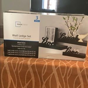 Mainstays Storage & Organization - Wall ledge set 3 pieces Mainstays Storage & Organization - Wall ledge set 3 pieces